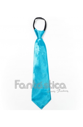 Turquoise plain tie with...