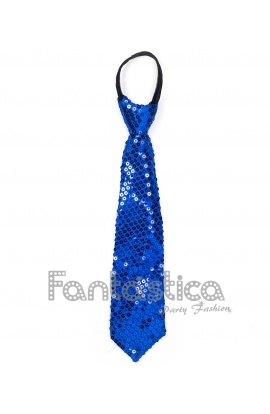 Blue Sequin Tie with zipper...