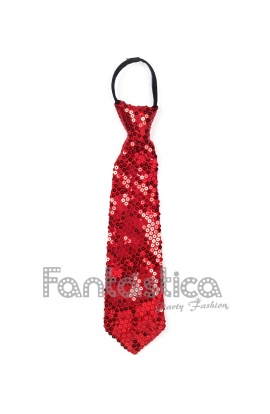 Red Sequin Tie with zipper...