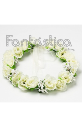 Corona de Flores Blanco...