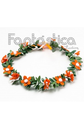 Corona de Flores Naranja...