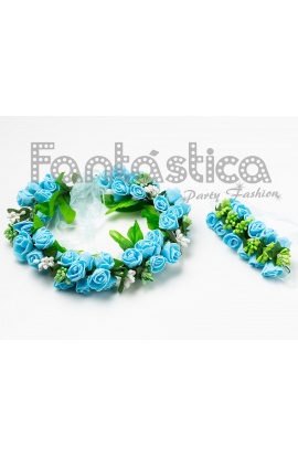 Set de Corona de Flores...