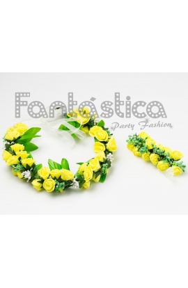 Set de Corona de Flores...