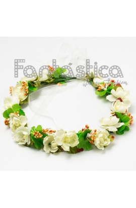 Corona de Flores Blanco...