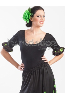 Maillot Negro de Flamenca...