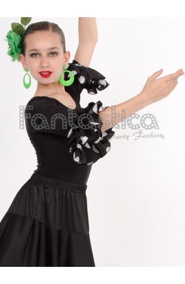 Maillot Negro de Flamenca...