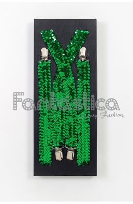 Green Sequin Suspenders for...