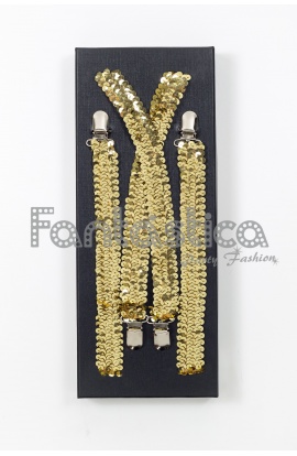 Gold Sequin Suspenders for...