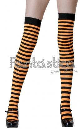 Orange and black striped...