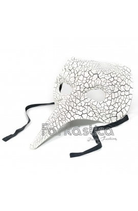 White Venetian Mask with...