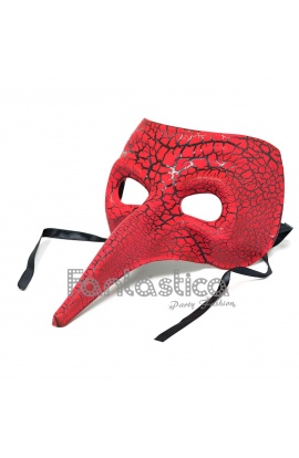 Red Venetian Mask with...