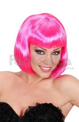 Fuchsia Bob Style Wig