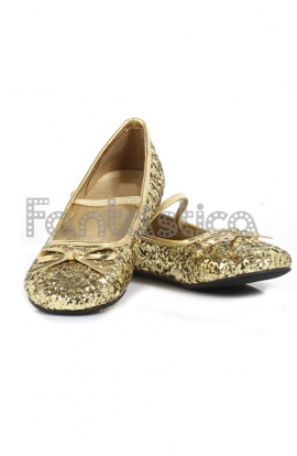 Bailarinas Color Dorado con...