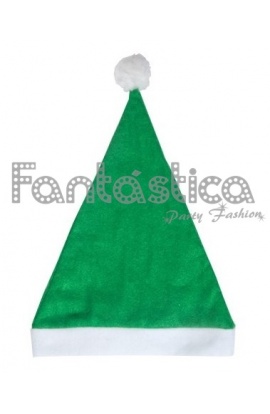 Gorro de Papá Noel color Verde