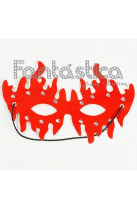 Red Mask with crystals