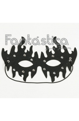 Black Mask with crystals