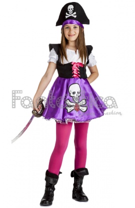 Disfraz para Niña Pirata Rosa