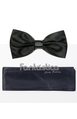 Sash and Bow Tie Set in Black