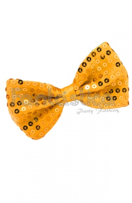 Orange Sequin Bow Tie