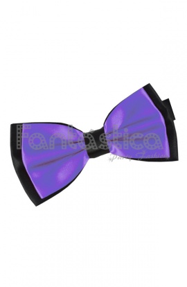 Violet and Black Bow Tie