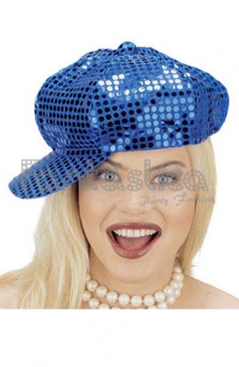 Gorra Lentejuelas Azul para...