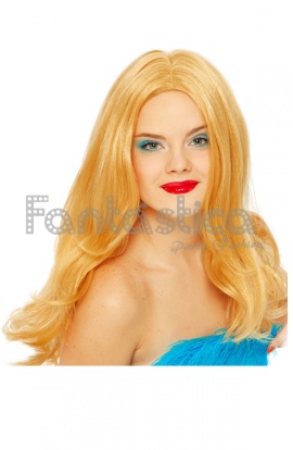 Peluca Melena Rubia para...