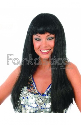 Peluca Negra con Flequillo...