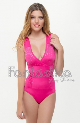 Fuchsia Bodysuit With...