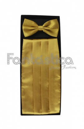 Sash and Bow Tie Set in Golden