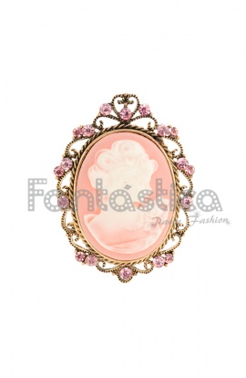 Broche Camafeo con Strass...