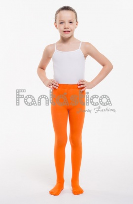 Medias para Niña Color Naranja