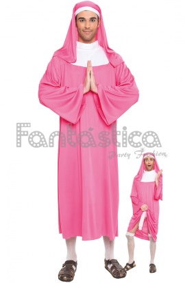 Disfraz para Hombre Monja Rosa