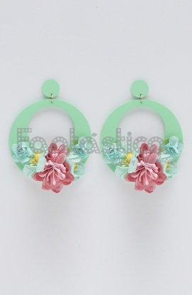 Aqua Green and Salmon...