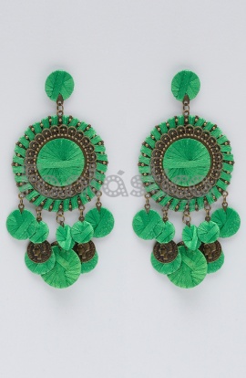 Green Flamenco Earrings...