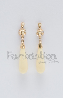 Beige Flamenco Drop-shaped...