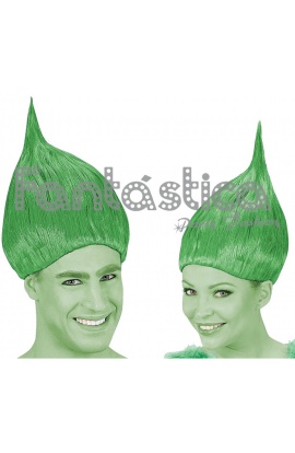 Peluca Troll Verde para...
