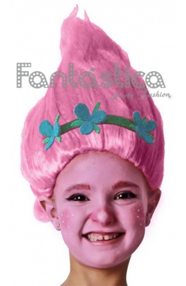 Peluca Troll Rosa para...