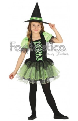 Disfraz para Niña Bruja Verde