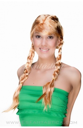 Peluca para Disfraz Trenzas...