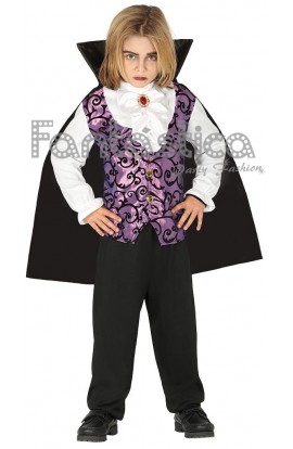 Disfraz para Niño Vampiro Lila