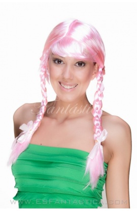 Peluca para Disfraz Trenzas...