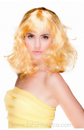 Short Blonde Wavy Wig