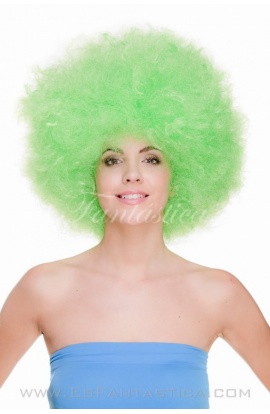 Peluca para Disfraz Afro Verde