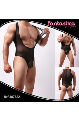 Mono Sexy para Hombre Negro