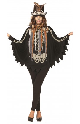 G88893 T-L PONCHO ESQUELETO...