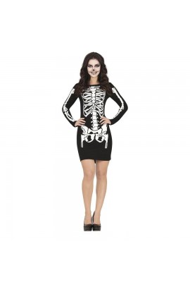 MUJER ESQUELETO VESTIDO...