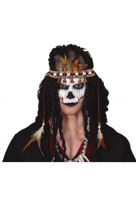 DIADEMA VOODOO CON PLUMAS