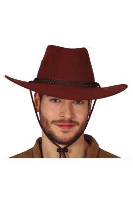 GORRO VAQUERO MARRON EXTRA