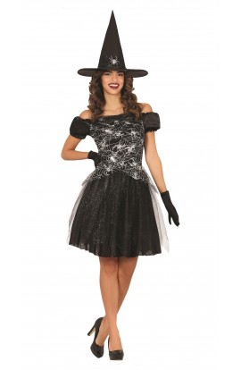 BRUJA NEGRA TELARAÑAS FALDA...