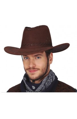 SOMBRERO VAQUERO MARRON...